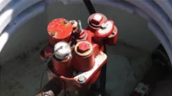 A photo of leak detection